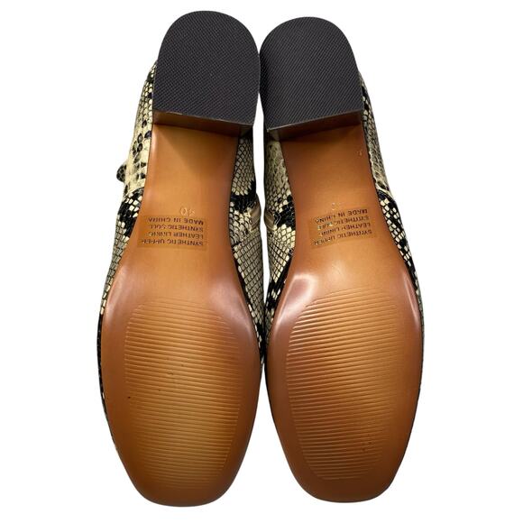 NWOT Anthropologie X Silent D Faux Snakeskin Zip Ankle Boots Size 40 US 9 - Picture 9 of 12